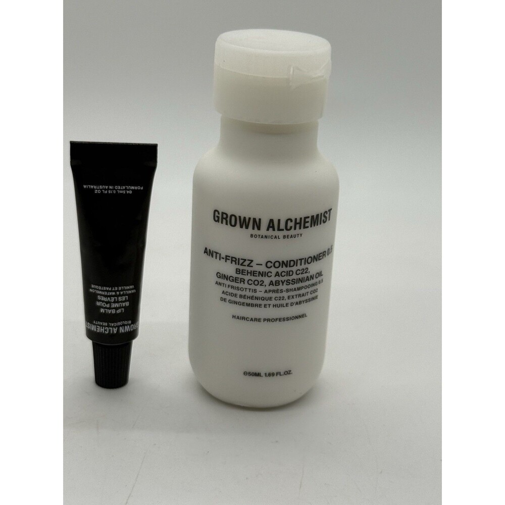 Grown Alchemist Anti-Frizz Conditioner Behenic Acid 1.69Oz & Lip Balm 0.15Oz